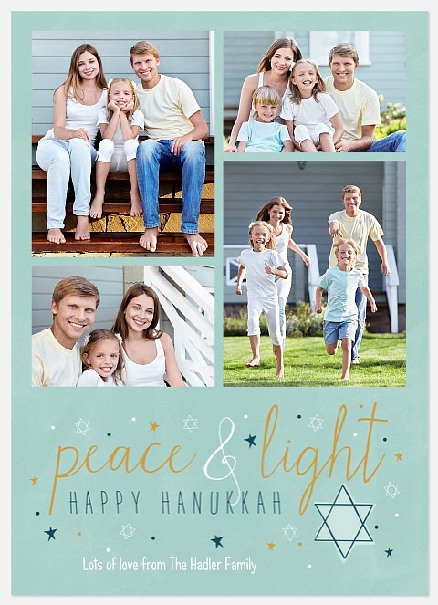 Peace & Light  Hanukkah Photo Cards