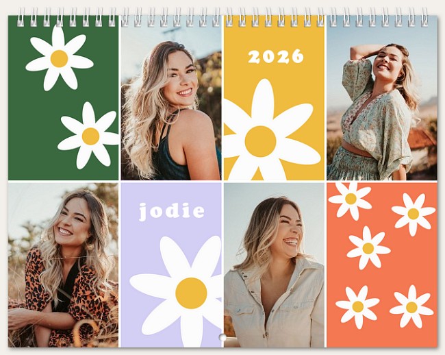 Groovy Blooms Calendar Personalized Photo Calendars