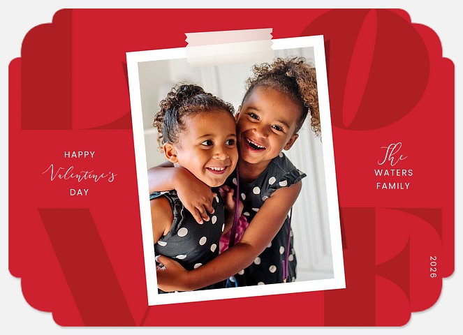 Love Snapshot Valentine Photo Cards