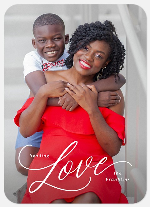 Sending Love Valentine Photo Cards