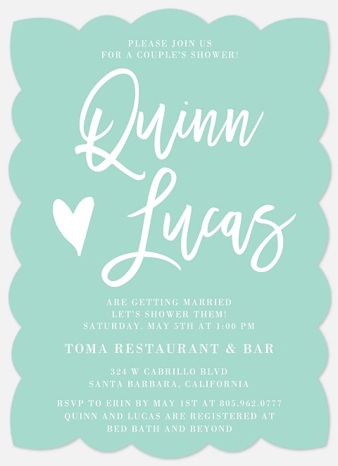 Sweetest Heart Bridal Shower Invitations