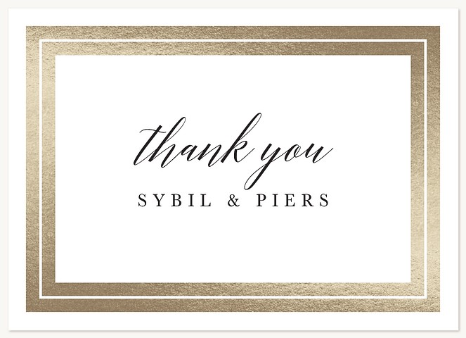 Royal Frame Wedding Thank You Cards