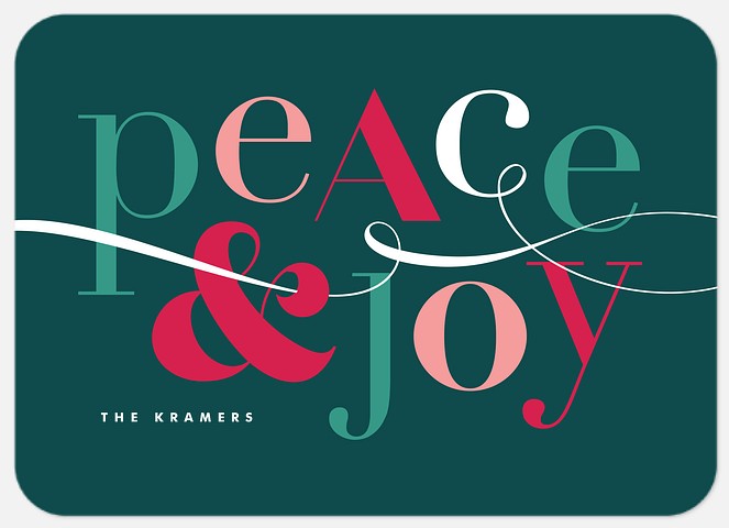 Eclectic Type Holiday Photo Cards