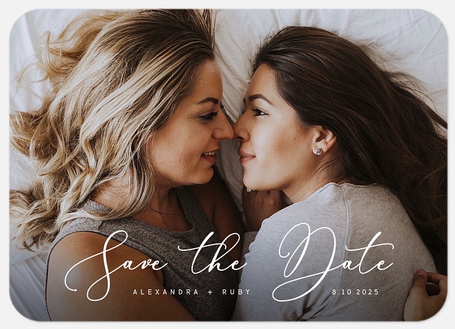 Fresh Penmanship Save the Date Photo Cards