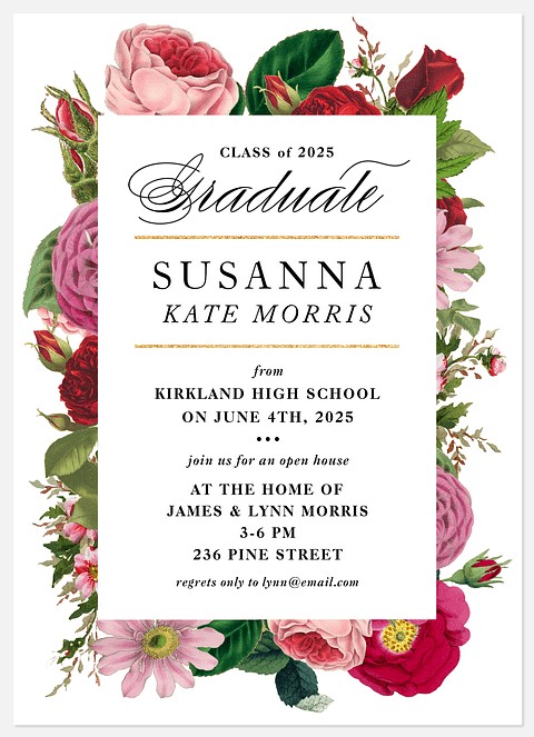 Floral Bouquet Graduation Cards