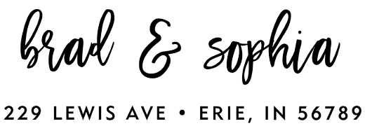 Calligraphy Brush | Custom Rubber Stamps