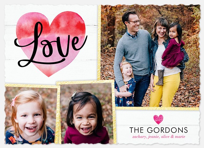 Filled With Love Valentine Photo Cards