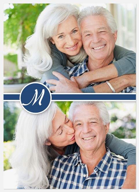 Blue Emblem Initial Create Your Own