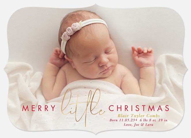 Merry Little Arrival Holiday Photo Cards