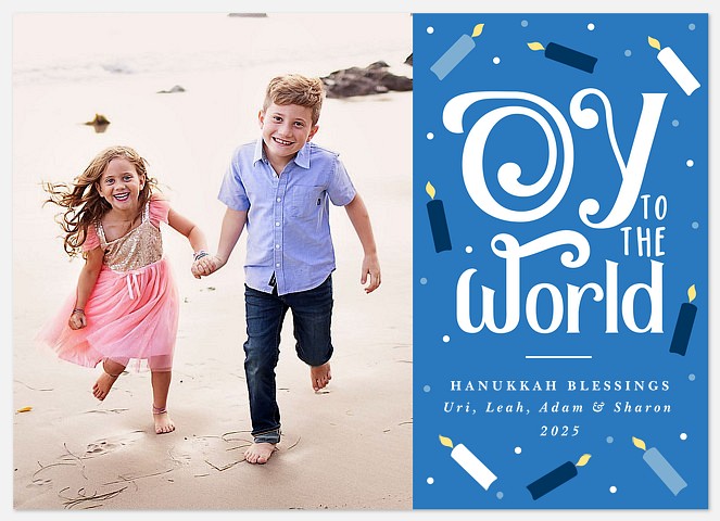 Oy to the World Hanukkah Photo Cards