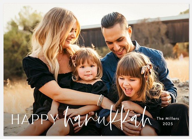 Mixed Text Hanukkah Photo Cards