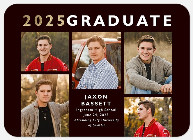 Golden Highlight Graduation Cards