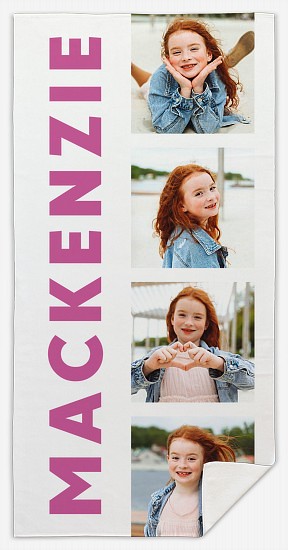 Contemporary Collage Custom Beach Towels