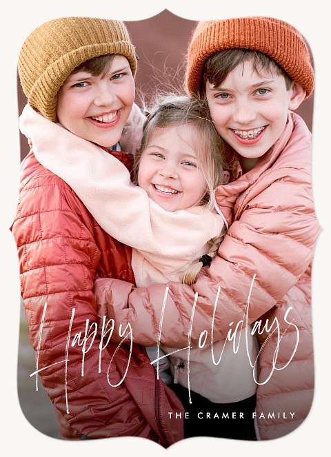 Delicate Greetings Personalized Holiday Cards