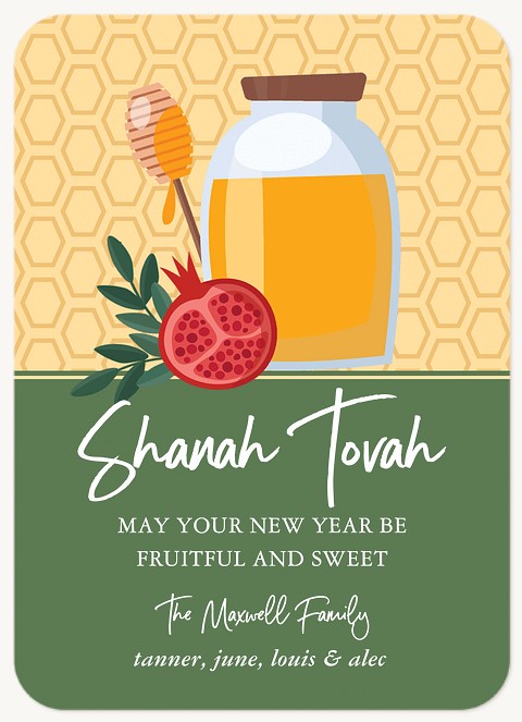 Sweet As Honey Rosh Hashanah cards