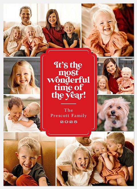 Midcentury merry Holiday Photo Cards