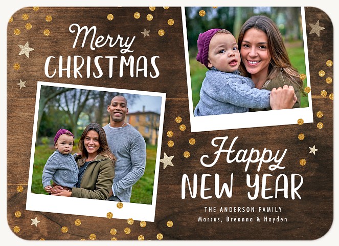 Cheerful Duo Personalized Holiday Cards