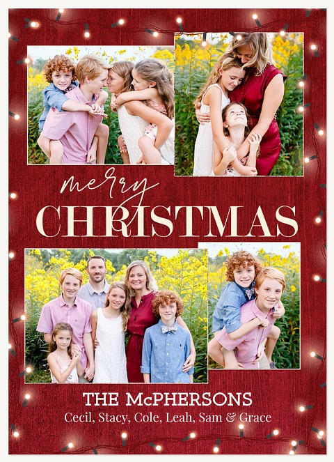 Barnyard Lights Personalized Holiday Cards