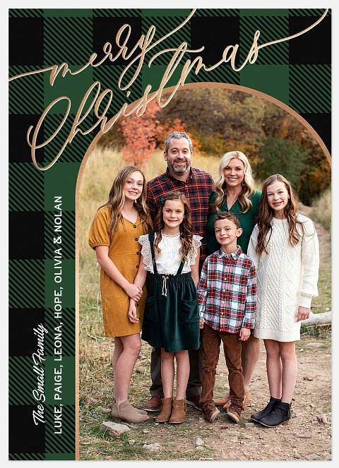 Festive Archway Holiday Photo Cards