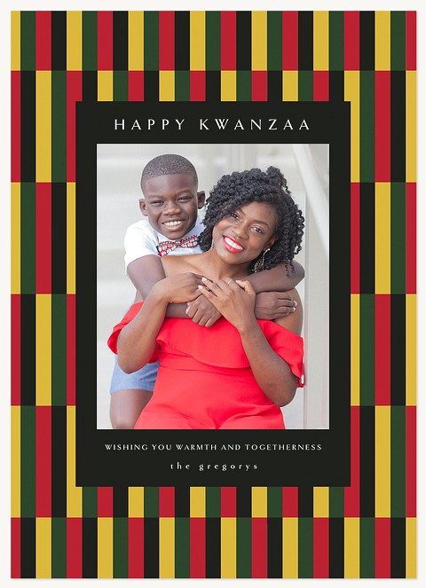 Striped Traditions Kwanzaa Cards