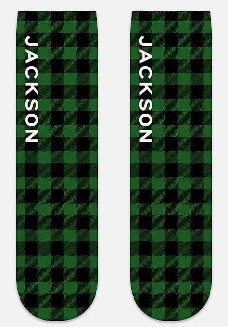 Buffalo Plaid Custom Socks