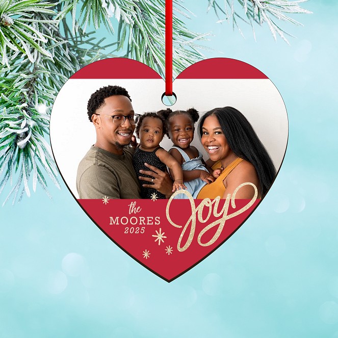 Joy Sparkles Custom Ornaments