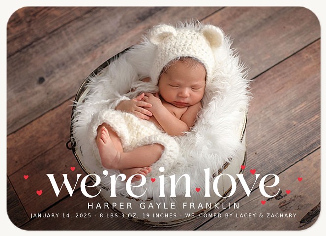 So In Love Baby Announcements