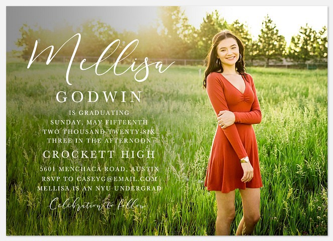 Elegantly Casual Graduation Cards