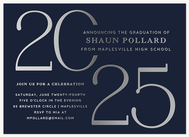 Large Year Graduation Cards