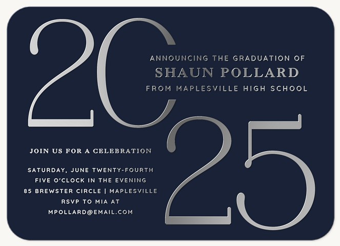 Large Year Graduation Cards