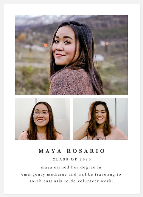 Simple Trio Graduation Cards