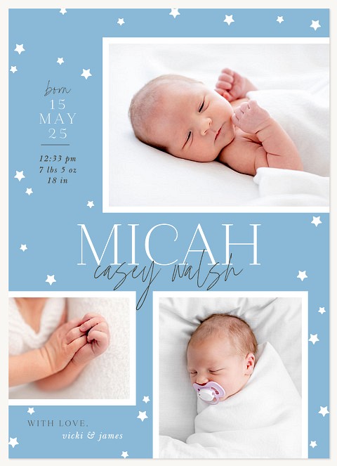 Dreamy Collage Baby Announcements