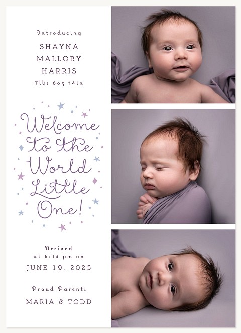 Little Star Baby Announcements