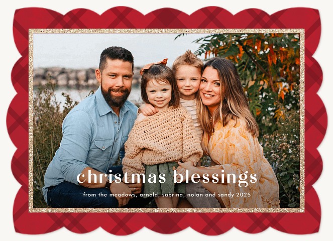 Festive Classic Personalized Holiday Cards