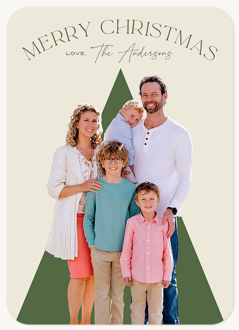 Seasonal Tree Personalized Holiday Cards