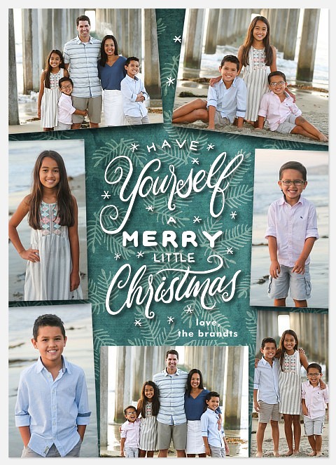 Wintergreen Collage Holiday Photo Cards