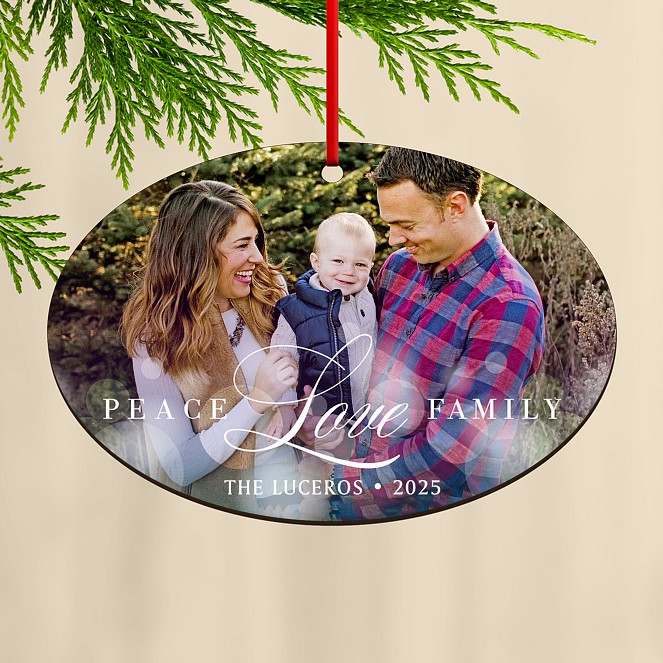 Bokeh Lights Custom Ornaments