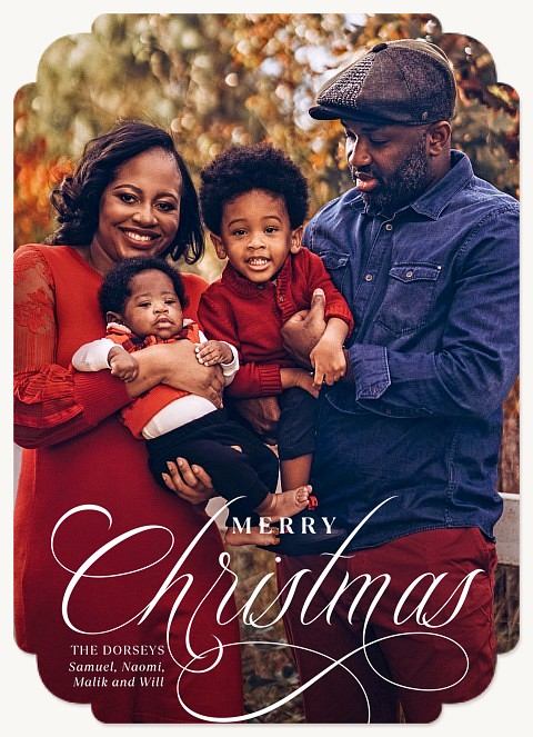 Classy Christmas Personalized Holiday Cards