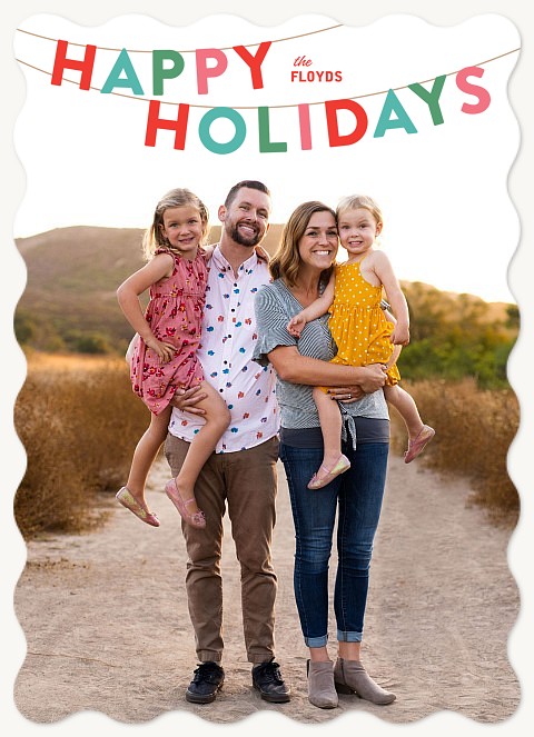 Party Garland Personalized Holiday Cards