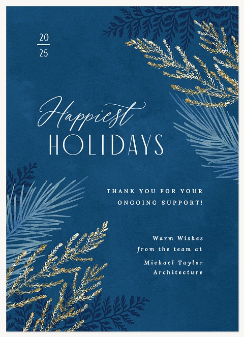 Winter Branches Business Holiday Cards