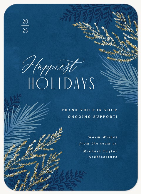 Winter Branches Business Holiday Cards