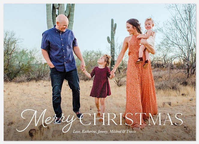 Traditional Greetings Holiday Photo Cards