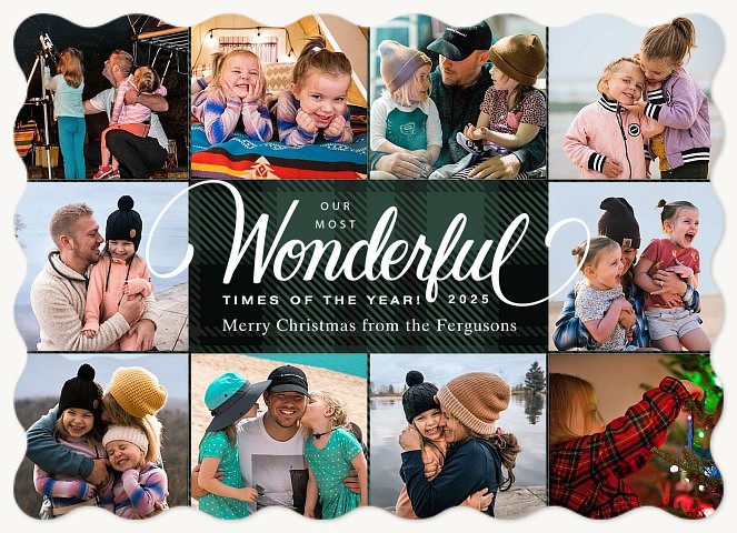 Wonderful Times Personalized Holiday Cards