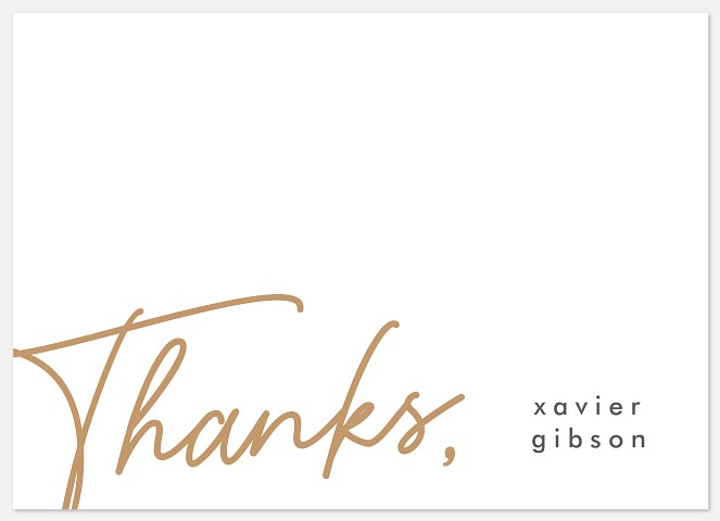 Statement Script Thank You Cards 