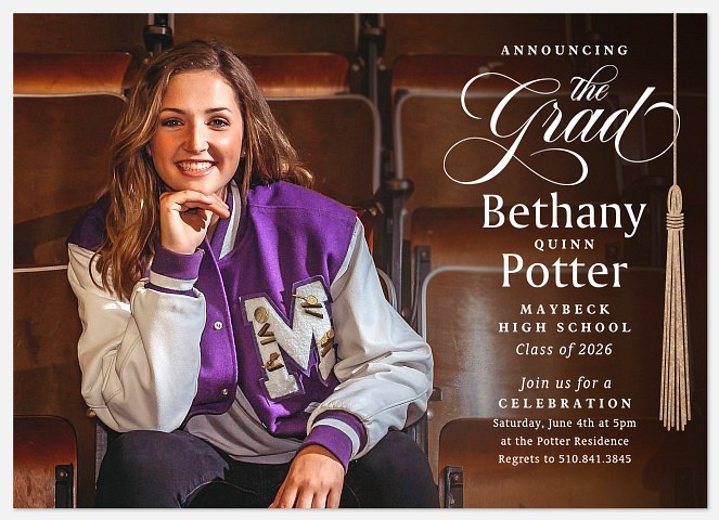 Decorative Tassel Graduation Cards