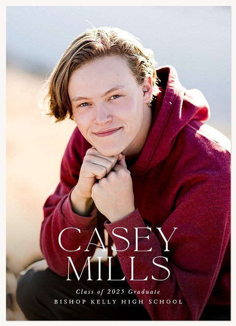 Simple Sentiment Graduation Invitations