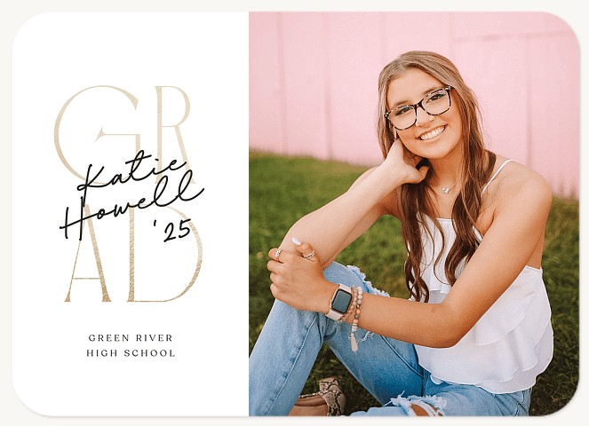 Stacked Signature Graduation Cards