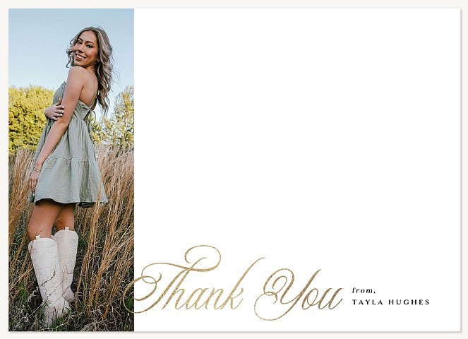 Gleaming Greeting Thank You Cards 