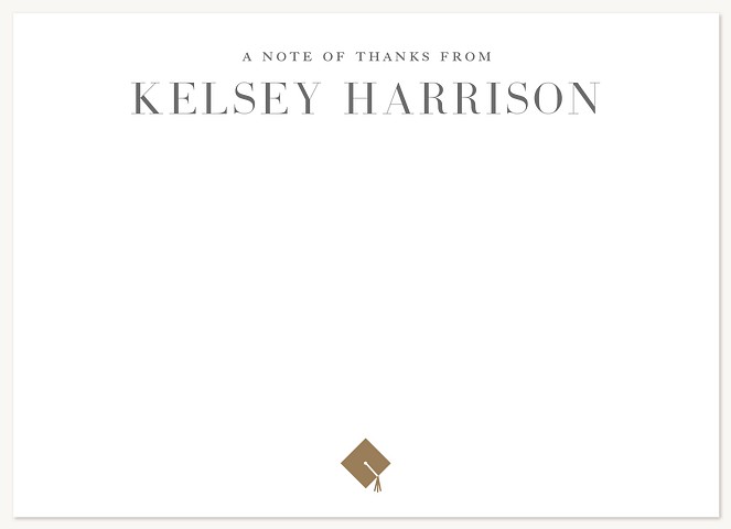 Geometric Cap Thank You Cards 