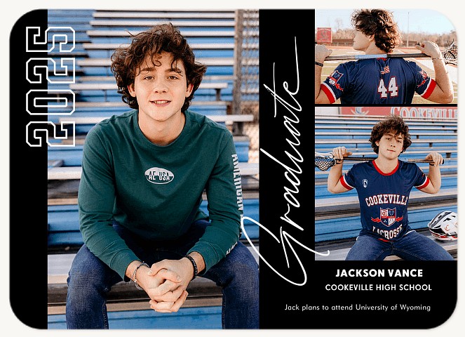 Outline & Script Graduation Cards